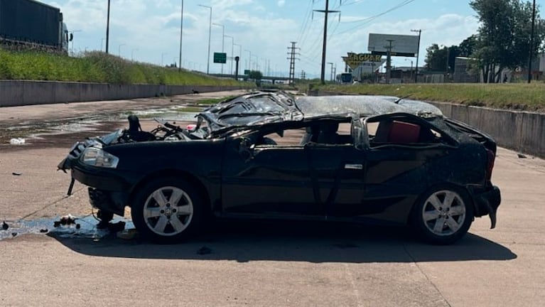 El accidente se produjo a la altura de Villa El Quemadero.