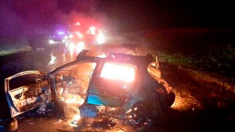 El accidente se produjo en la ruta 35 a la altura del kilómetro 662.