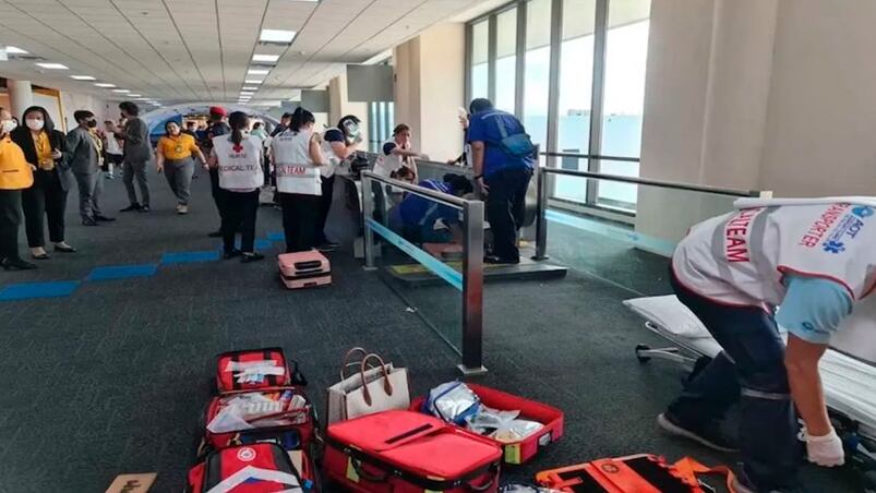 El accidente sucedió en el aeropuerto de Bangkok.