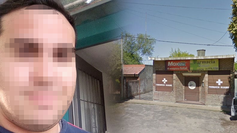 El acosador acorraló a la menor en una farmacia y no la dejaba escapar.