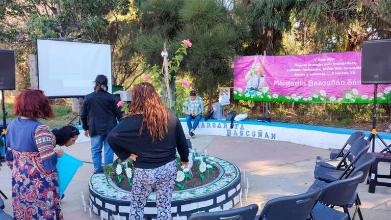 El acto en memoria de Margarita en Valparaíso.