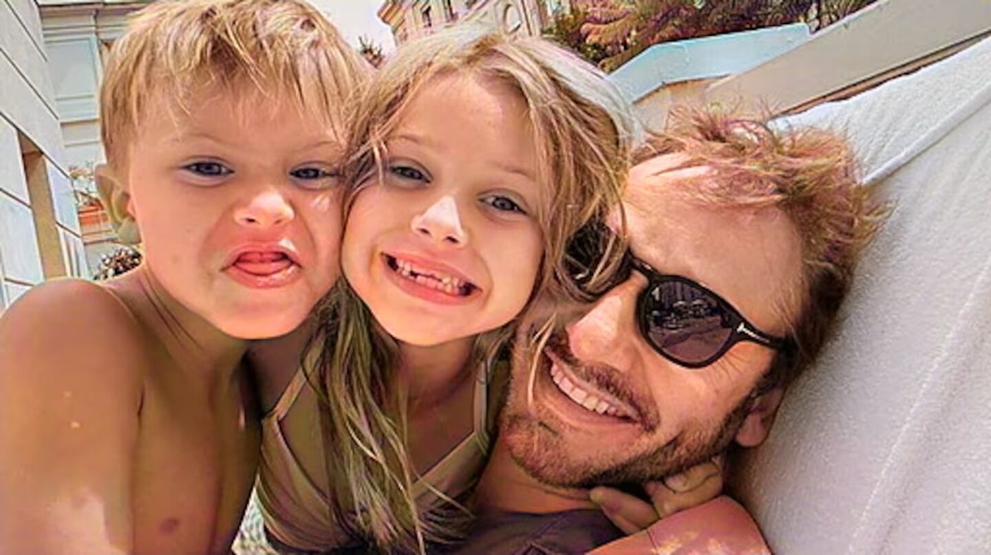 El actor volvió a compartir junto a sus hijos después de varias semanas.