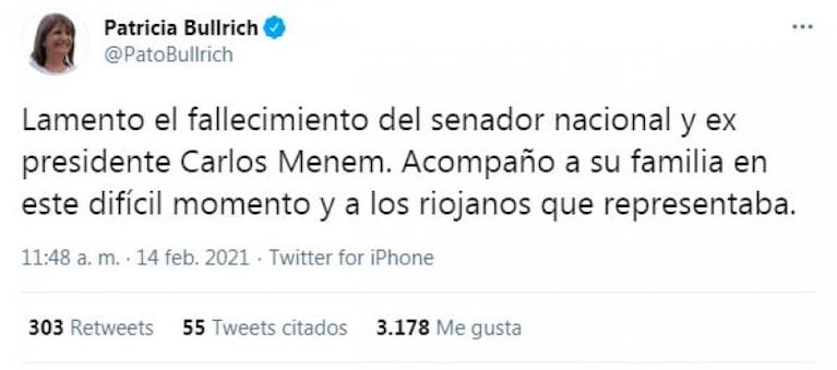 El adiós a Menem: los mensajes de Alberto Fernández, Mauricio Macri y Juan Schiaretti