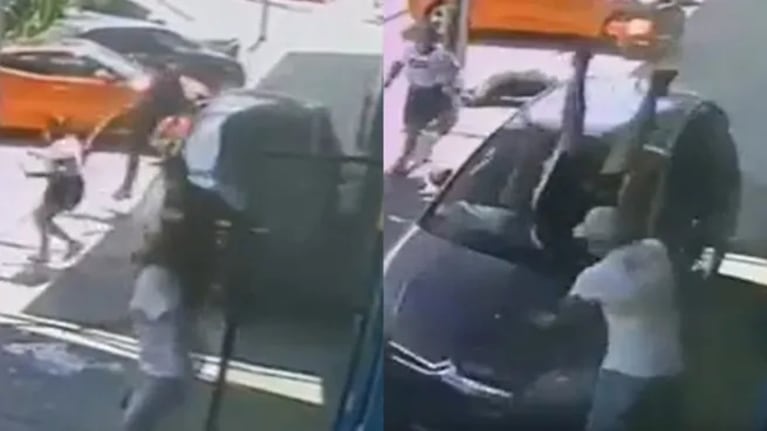 El agresor fue detenido y su auto quedó secuestrado.