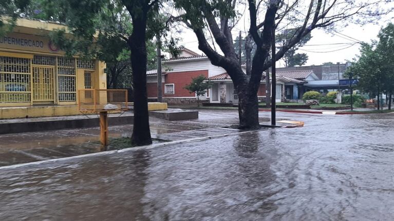 El agua colapsó calles en distintas localidades.