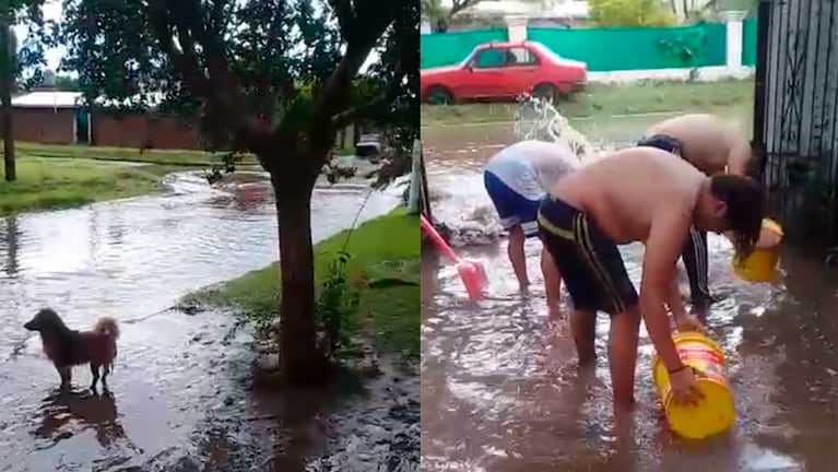 El agua entró con fuerza a las casas y varias familias están desesperadas.