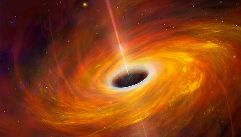 El agujero negro fue difícil de ubicar porque no interactúa con otros objetos. Imagen ilustrativa.