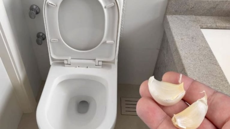 El ajo, un aliado inesperado para mantener el inodoro limpio y libre de olores.