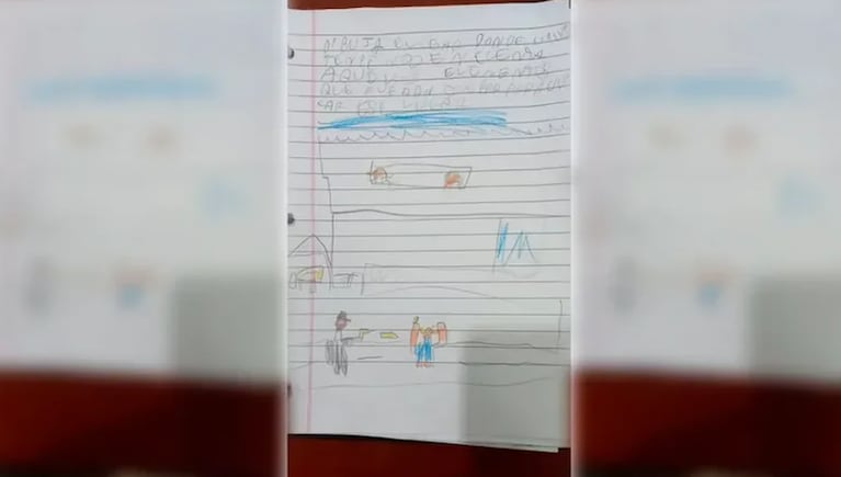 El alarmante dibujo de un alumno rosarino de 7 años para retratar su barrio