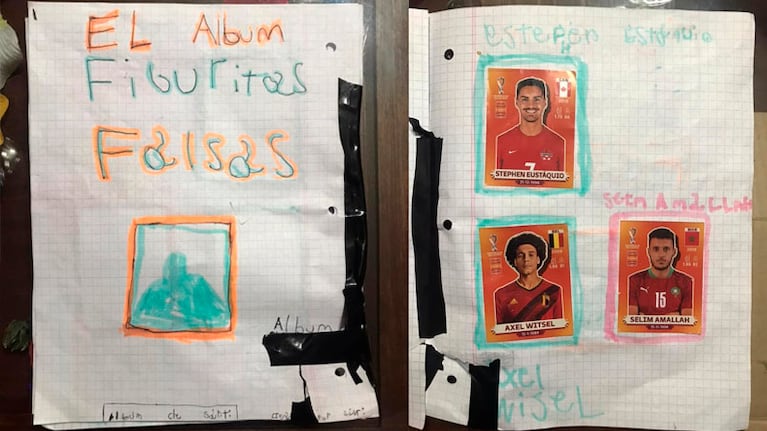 El "Álbum de las figuritas falsas", la creación de Santiago.