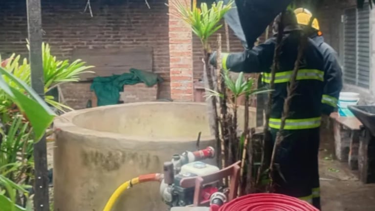 El aljibe donde encontraron a la mujer muerta.