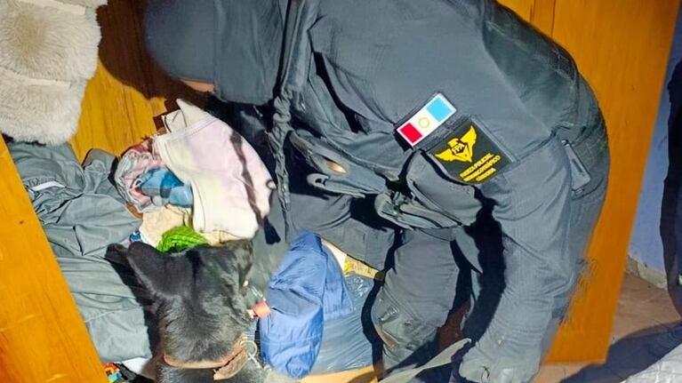 El allanamiento se realizó en barrio El Chorrito, en La Calera.