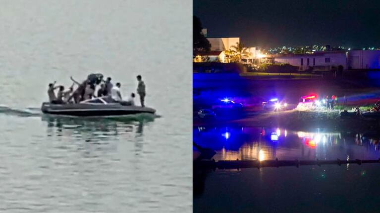 El altercado ocurrió en el lago San Roque en la noche del sábado.