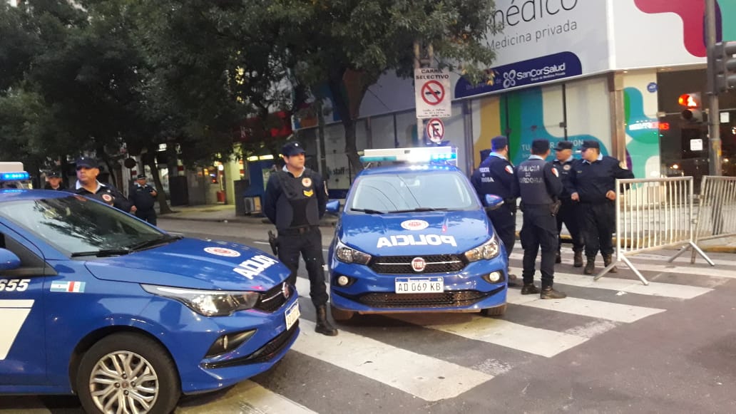 El amplio operativo genero serios problemas para circular por en centro de la ciudad.