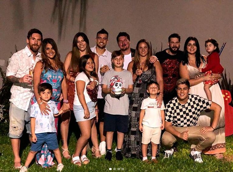 El Año Nuevo en familia de los Messi en Rosario