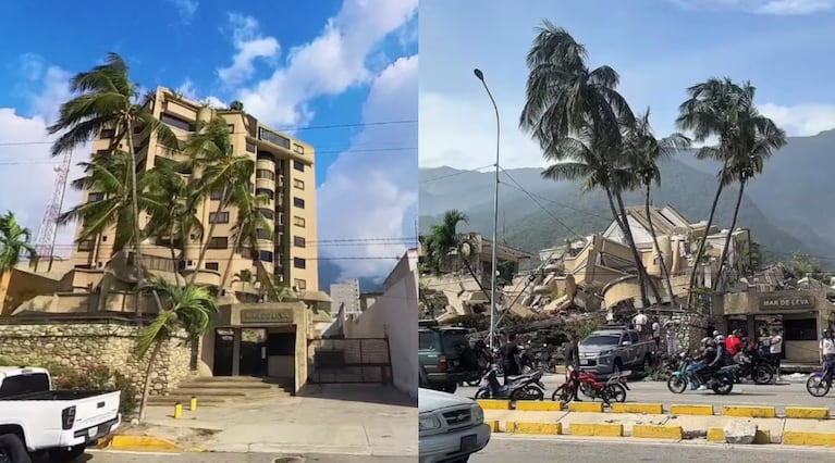 El antes y después de Venezuela tras el terremoto.