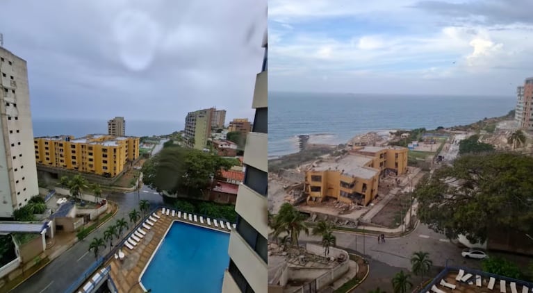 El antes y después de Venezuela tras el terremoto.