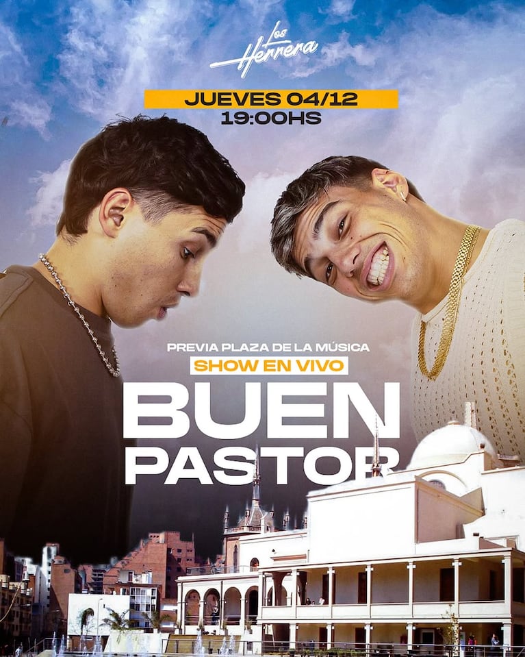 El anuncio de la banda de su show gratuito en el Buen Pastor.