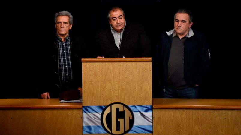 El anuncio de la CGT, un baldazo de agua fría para el Gobierno.