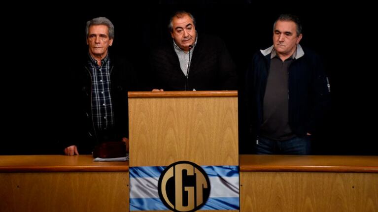 El anuncio de la CGT, un baldazo de agua fría para el Gobierno.