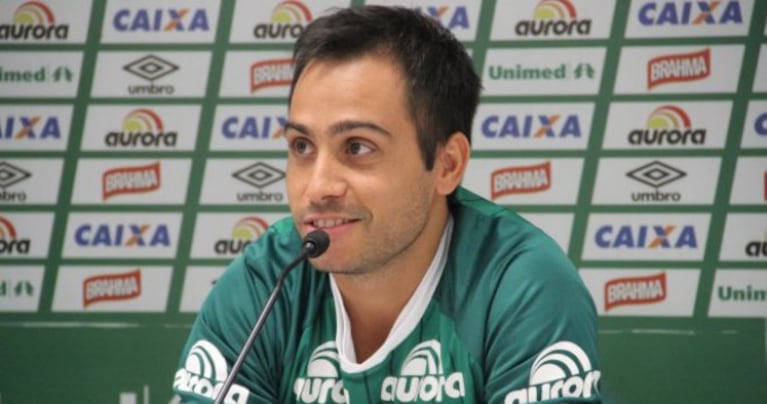 El argentino Alejandro Martinuccio, integrante del Chapecoense de Brasil. 