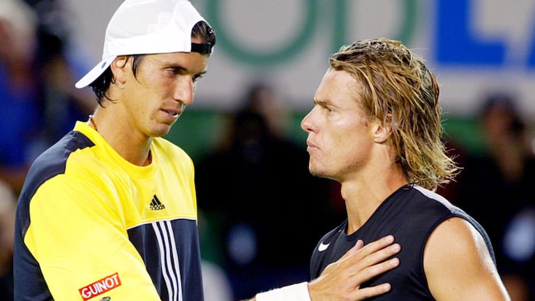 El argentino y el australiano protagonizaron un partido muy caliente hace 11 años.