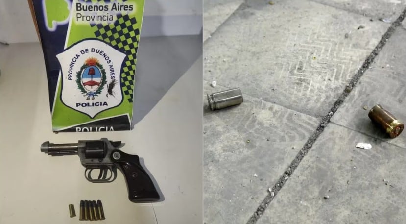 El arma secuestrada en la casa del jubilado.