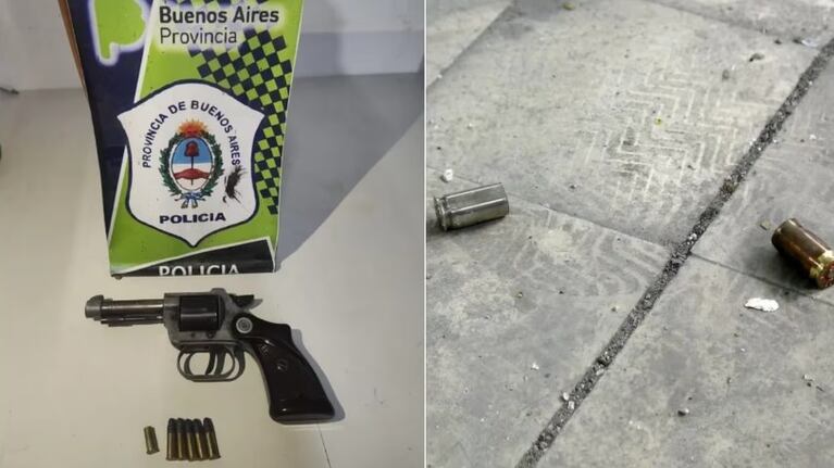 El arma secuestrada en la casa del jubilado.