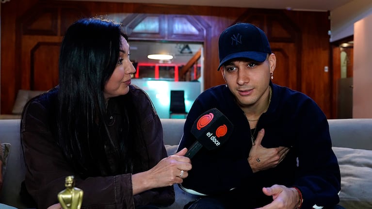 El artista dialogó con Cuarteteando y contó sobre un golpe que tuvo en un partido de fútbol.