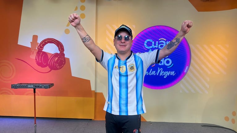 El artista pasó por Cuarteteando con la Negra, en la previa a su presentación en Margarita.