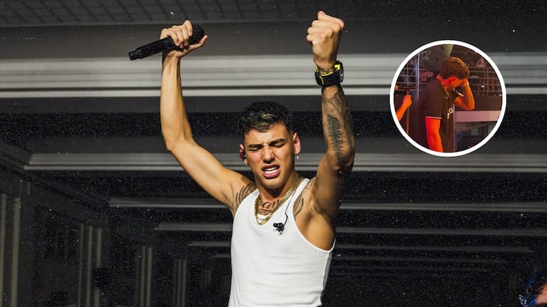 El artista se emocionó en pleno baile cuando vio la reacción del público, al tema compuesto por él.