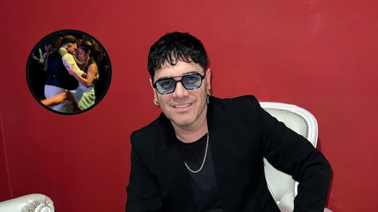 El artista sorprendió con la interpretación de un tango, en una fiesta privada.