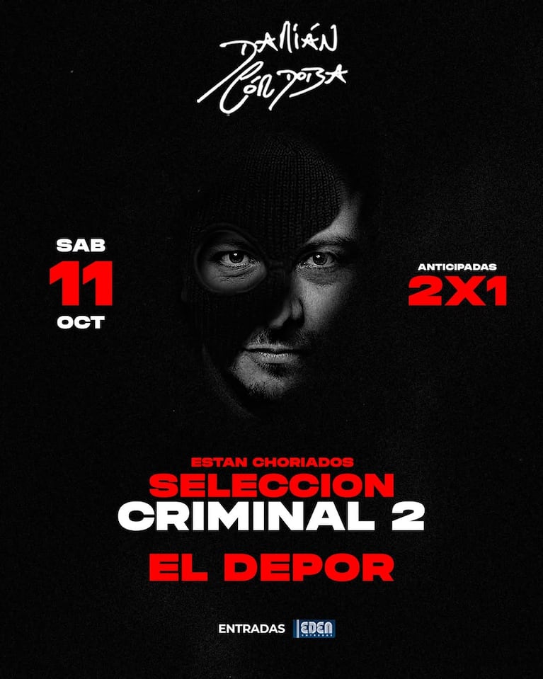 El artista vuelve con una propuesta distinta el sábado 11 de octubre en El Deportivo.