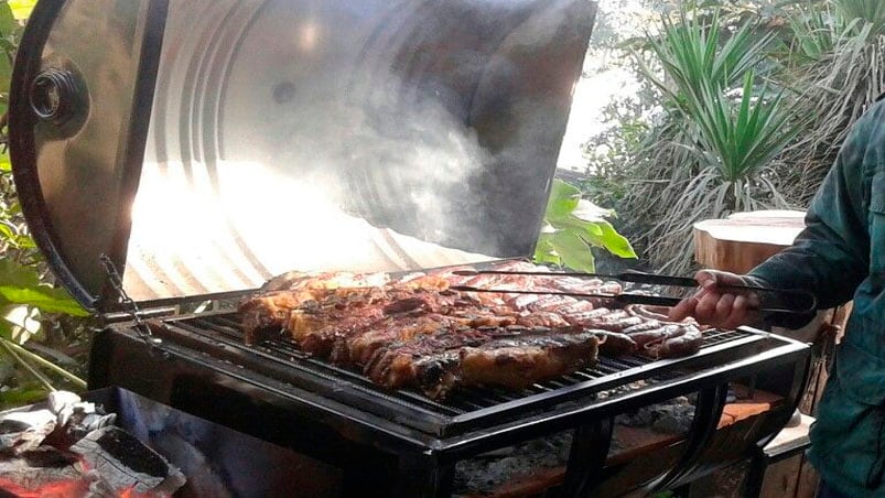 El asado en el centro de la polémica.