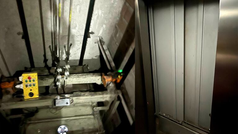El ascensor que cayó diez pisos en un edificio de Nueva Córdoba.