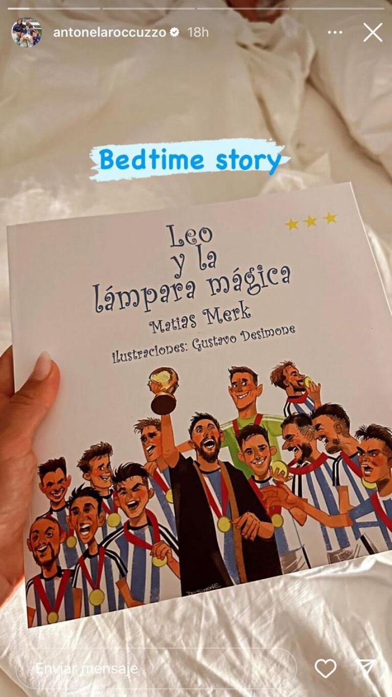 El asombroso libro que los hijos de Messi leen para dormir