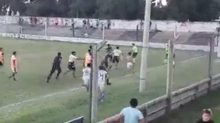 El ataque quedó grabado.