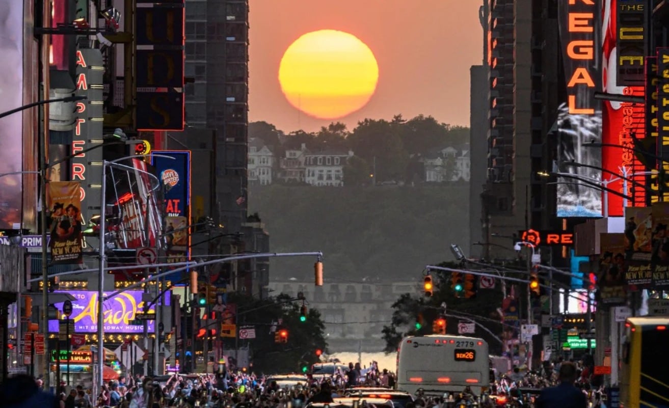 El atardecer más espectacular en la Gran Manzana. Fotos: Yuki Iwamura.