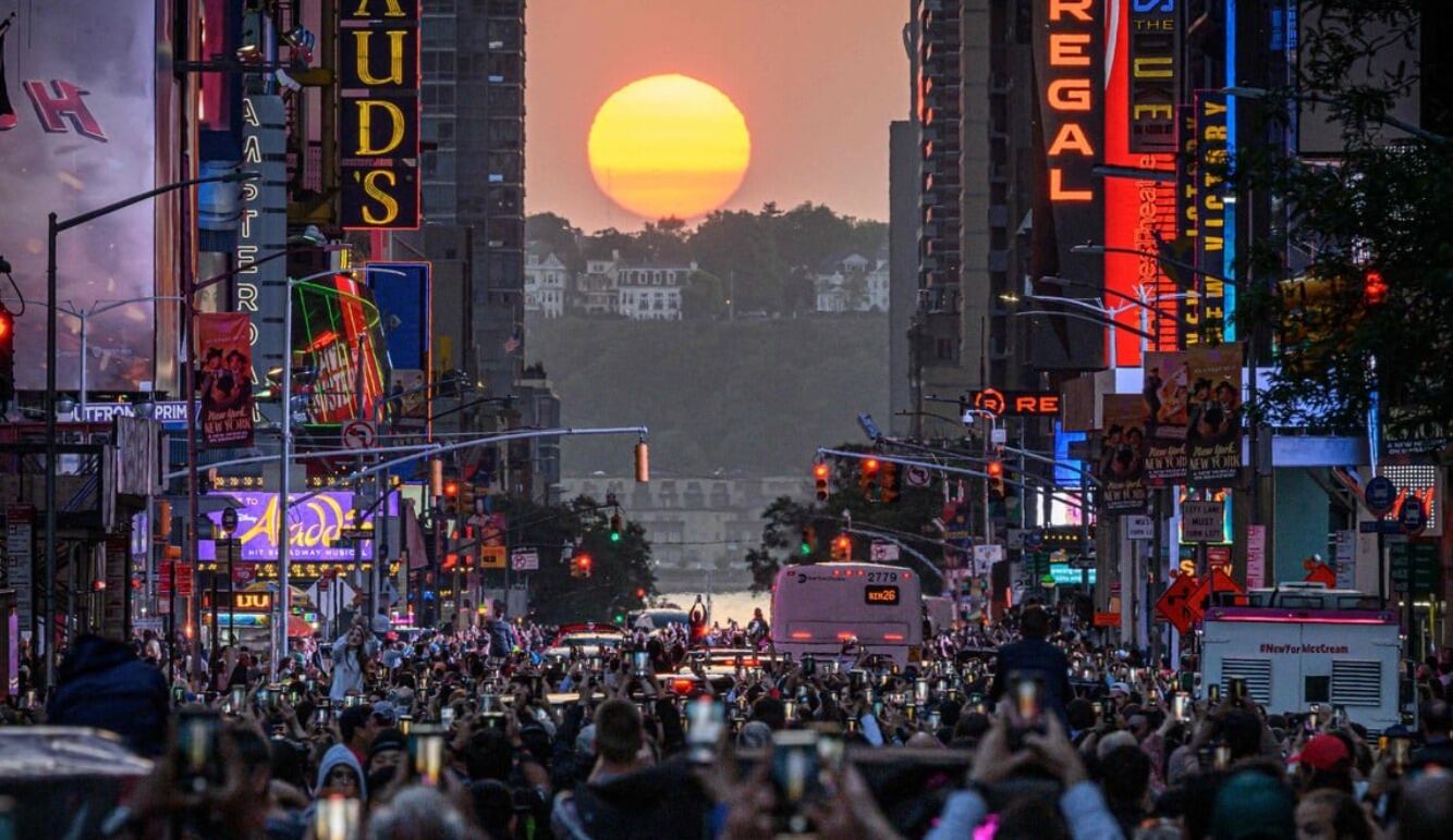 El atardecer más espectacular en la Gran Manzana. Fotos: Yuki Iwamura.