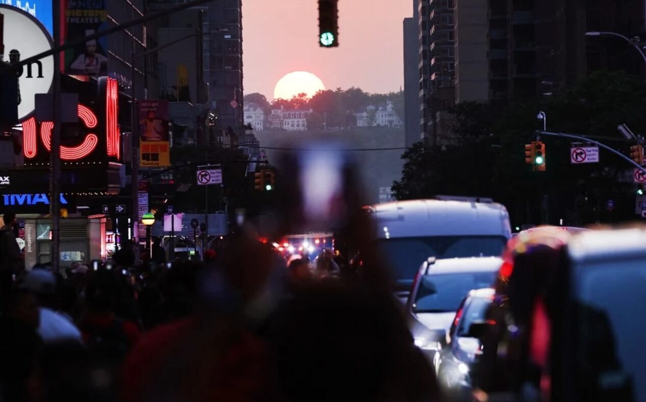 El atardecer más espectacular en la Gran Manzana. Fotos: Yuki Iwamura.