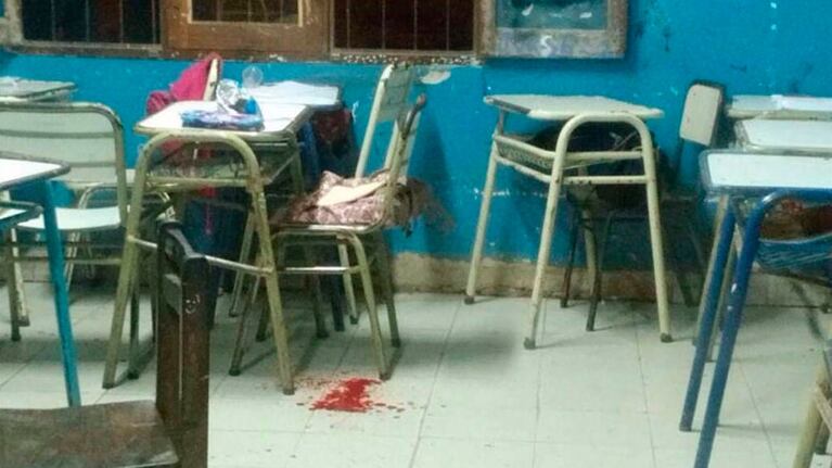 El aula, escenario del horror. Foto: El Tribuno