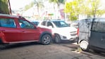 El auto blanco tapó toda la salida. Foto: Diario Chaco.