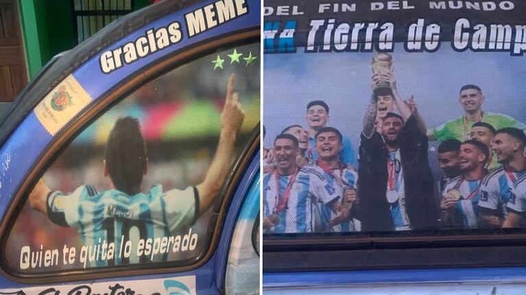 El auto con el que los hermanos argentinos recorren África. (Foto: Instagram/ @travesiaafricada3CV)