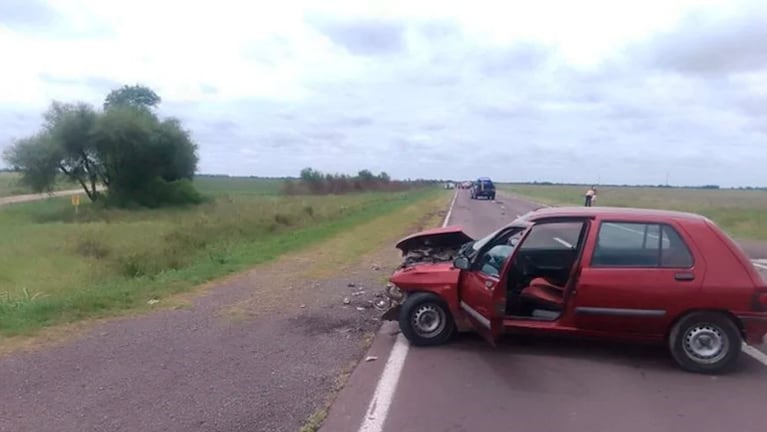 El auto contra el que chocó el Chino Maidana.