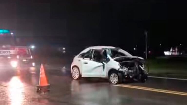 El auto despistó en el acceso a Cavanagh, en el sudeste de Córdoba.