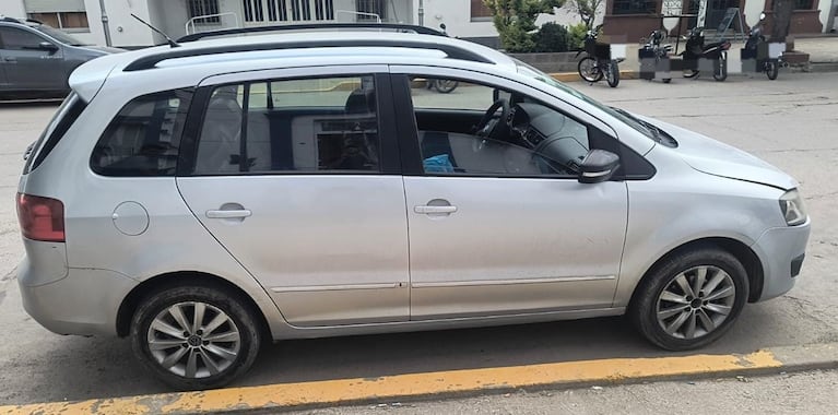 El auto involucrado en el el choque.