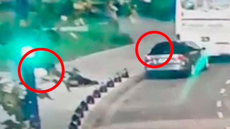 El auto VW Vento fue clave para dar con los sospechosos.