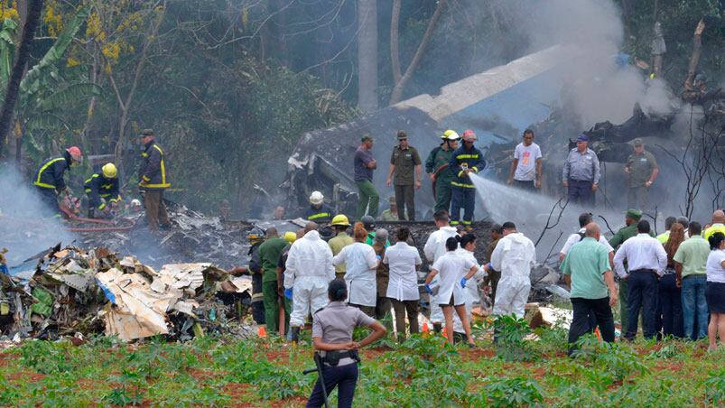 El avión estaba arrendado por la compañía estatal Cubana de Aviación.