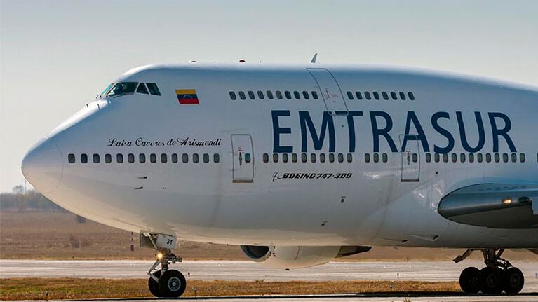 El avión se encuentra en el aeropuerto de Ezeiza desde su aterrizaje, a principios de junio.