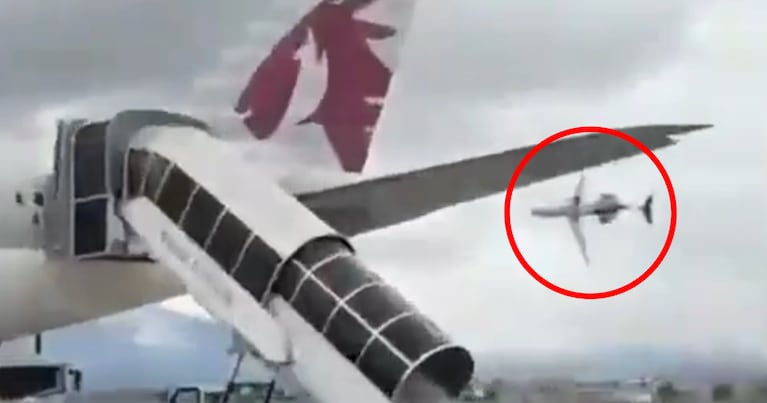 El avión se estrelló a los segundos de despegar.